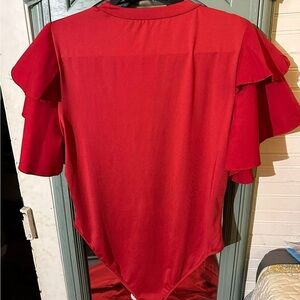 Elegant Red Women's Top